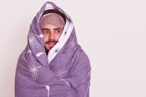 Paciente com frio depois da cirurgia bariátrica