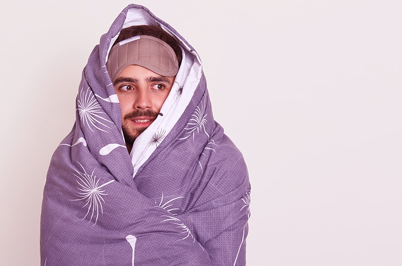 Paciente com frio depois da cirurgia bariátrica